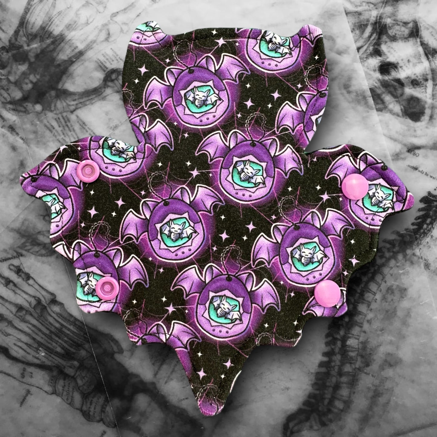 Ozzy Cloth Sanitary Pad - Bat-O-Goth (Cotton Lycra)