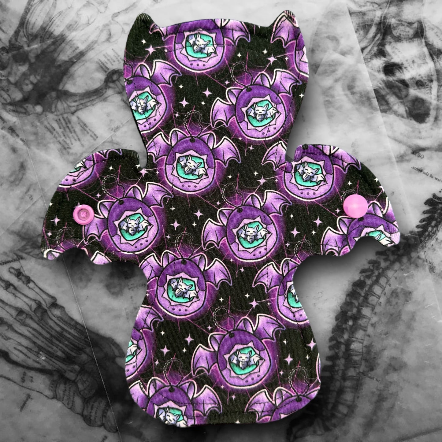 Ozzy Cloth Sanitary Pad - Bat-O-Goth (Cotton Lycra)