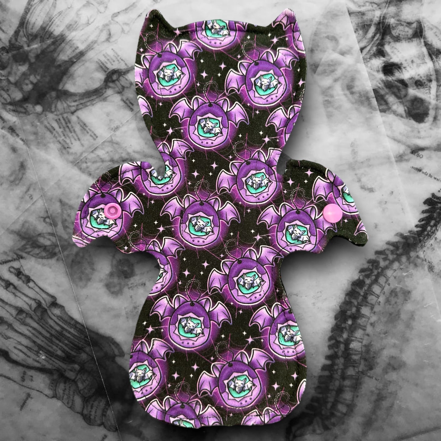 Ozzy Cloth Sanitary Pad - Bat-O-Goth (Cotton Lycra)