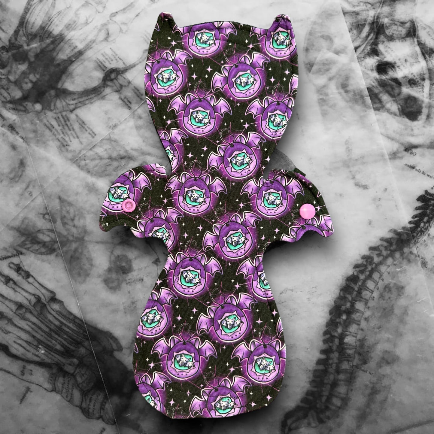 Ozzy Cloth Sanitary Pad - Bat-O-Goth (Cotton Lycra)