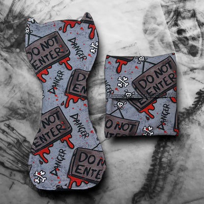 Cloth Pad Wrapper - Do Not Enter (Cotton Lycra)